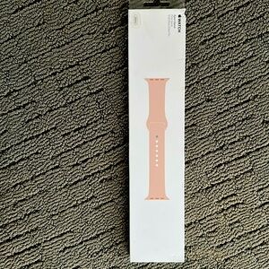 Apple Watch Sport Band 38mm color is Pink Sand